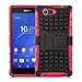Produktbild Xperia Z3 Compact Hülle, JAMMYLIZARD [ ALLIGATOR ] Doppelschutz Outdoor-Hülle für Sony Xperia Z3 Compact, ROT