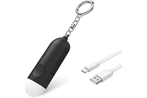 MEYDLL Alarme de Sirène de Poche, Sirène d'Autodéfense, Son Sûr 130DB, Sirène de Sécurité Personnelle, Sirène Rechargeable avec lumière LED, Sirène de Sécurité pour Femmes, Enfants, Personnes âgées