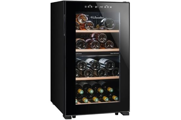 LA SOMMELIERE Cave de mise à température double zone LS51.2ZBLACK 50 Bouteilles