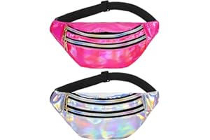Heyu-Lotus 2 Stück Bauchtasche Damen Gürteltasche Sport Wasserdicht Hüfttasche, Verstellbarer Gurt Hüfttasche für Damen Outdoor Sport - Women Waist Pack Mehrfarbig