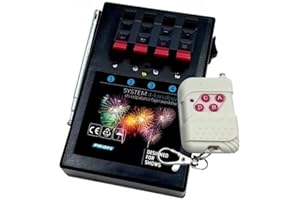 h2i Sistema di accensione per accendini elettrici e accendini da ponte, dispositivo radiocomandabile per fuochi d'artificio e pirotecnici, 4 e 6 canali