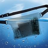 Wasserdichte Taschen trockentasche wasserdichter Beutel strandtasche Bauchtasche zum Bootfahren Kajak Kanu Angeln Rafting Schwimmen Segeln Skifahren Snowboarden mit wasserdichten Handyhülle (Durchlässig) -