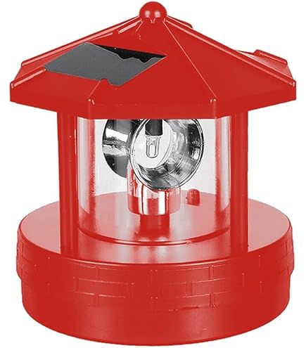 Faro Rotante A LED Alimentato Ad Energia Solare, Impermeabile Per Esterni - Foto 7