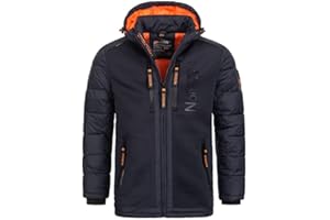 Geographical Norway Beachwood Men - Cappotto Antivento Uomo - Giacca Invernale Caldo - Giacca Con Fodera Impermeabile Resistente Inverno