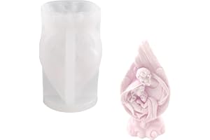ZAHD Stampo a Forma di Ala d'Angelo per Candele Stampi Stampo in silicone 3D a forma di ala d'angelo Stampi per realizzare della famiglia Vergine Maria candele, aromaterapia, saponi, cerotti, resine