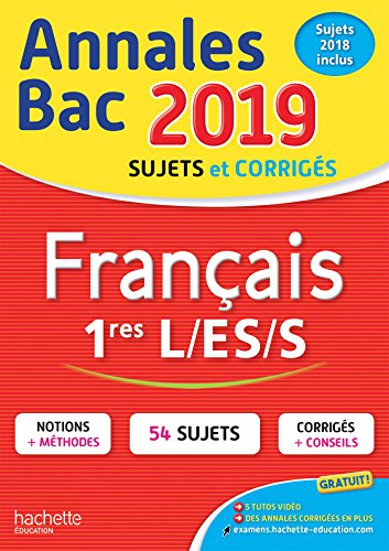 Télécharger Annales Bac Français 1ères L-ES-S Francais PDF