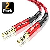 Hervorragende Passform: Das Stecker auf Stecker Kabel funktioniert perfekt für alle Geräte mit 3,5mm Aux-Buchse und Aux-In Anschluss. Durch das Step-Down Design Anschluss brauchen Sie während der Benutzung nicht die Schutzhüllen abzunehmen.