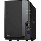 Synology 2-Bay NAS DS223 (Diskless) Black