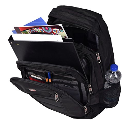 Business Rucksack und Laptoprucksack bis 17“ Backpack in Schwarz 48 cm - 4