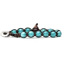 Bracciale Tibetano Tamashii In Giada Sky Blue - Pietre Naturali 8mm, Corda Regolabile, Originale