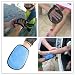 Zicac Soft Cotton Children Beach Clear Sand Removal Mitt Gloves Wipe Off Sand from Your Skin (Blue)