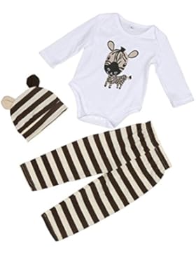 Baby Set SUCES Jungen Mädchen Bekleidung Karikatur Drucken Tops O-Ausschnitt Bluse Lange Ärmel Sweatshirt + Streifen...