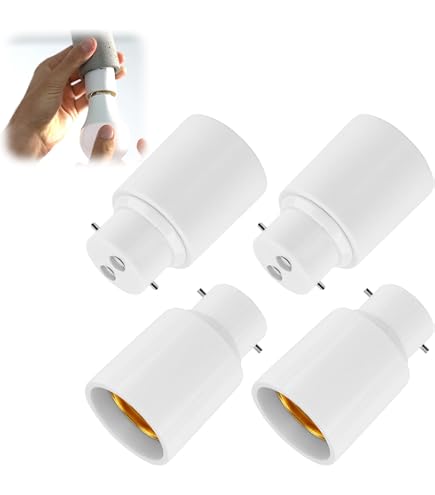 B22 To E27 Socket Adapter, Bayonet BC Cap B22 To E27 ES