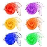 Idealeben 12er Jonglier/Tanz Tücher mehrfarbige Schals zum...