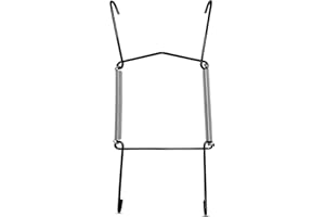 WINSOME Invisible Plate Hangers for Wall | Decorative Dish Display Holders Hanging Wires Spring Hook Holder Fit to Hang on Wall (Black Plate Hanger, 20 - 25 cm)