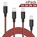 Produktbild ONSON Lightning Kabel, 4Pack 1M 2M 2M 3M Nylon iPhone Ladekabel iPhone Kabel USB Datenkabel für iPhone X/8/8 Plus/7/7 Plus/6S/6S Plus/6/6 Plus/5/5S/5C/SE,iPad Pro/Air/Mini - Rot