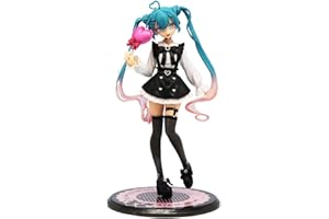 LGQHCE Hat-sune Mi-kuAction Figure, Anime Cartoon Character Doll Models Collectible Character Model Statue Desktop Decoration Collectibles Ornament Gifts for Fans and Birthday Gifts (19cm)