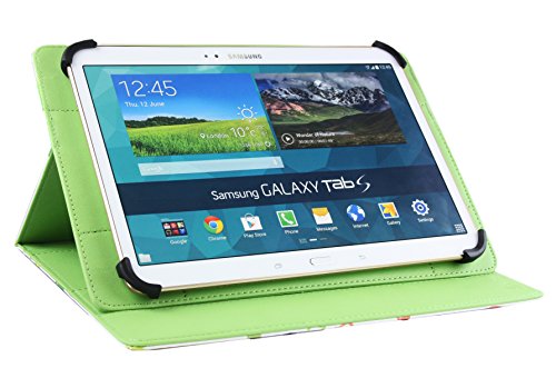 Emartbuy® Vodafone Tab Prime 7 4G 10.1 Zoll Tablet PC Universalbereich ( 10 – 11 Zoll ) Multifarbig Giraffen Multi Angle Exekutiv Folio Mappen Kasten Abdeckung mit Kartensteckplätze + Eingabestift - 2