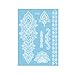 Pusheng 1pcs White Henna Ink Lace Flower Temporary Flash Tattoo Inspired Stickers J016W