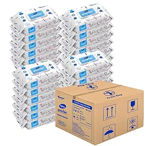 Dignity Poochie 100% Biodegradable Baby Wipes, 150 x 200 mm, 80 Wipes/Pack (Pack of 24, 1920 Wipes)