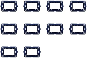 Ixtrima 10 pièces support compatible avec Bticino Living Light, supports boîte 502 503 504 507 (3 places - 3 modules)