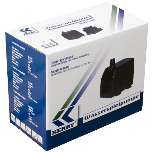 Kerry Pumpe Teichpumpe Wasserspielpumpe bis zu 1200 l/h Liter / Stunde, 21W - 3