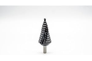 BAER HSS-TiAlN - Broca escalonada de 6 a 30 mm (13 niveles), broca cónica, broca para pelar, taladros perforados, aceros para construcción, aceros CrNi y metales no ferrosos y aceros inoxidables de