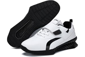 DAMANDO Mens Weightlifting Shoes, Lightweight Squat Deadlift Shoes Fashion Powerlifting Bodybuilding Fitness Shoes