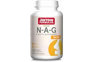 Jarrow Formulas, N-A-G (N-Acétyl-D-Glucosamine), 700mg, 120 Capsules végétaliennes, Sans Gluten, Végétarien, Sans OGM