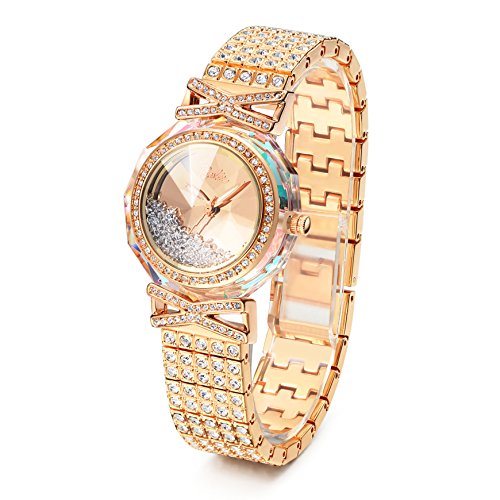 Barbie Damenuhr Leder Armband Kupfer Armbanduhr Quarz Analog Uhr Schwarz