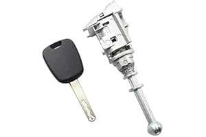 CLKE - Kit de barril de cerradura de puerta delantera izquierda, cilindro cierre y llave de puerta delantera izquierda, cilindro de cerradura de puerta automática para Citroën C4(2004-2011)9170.Y0