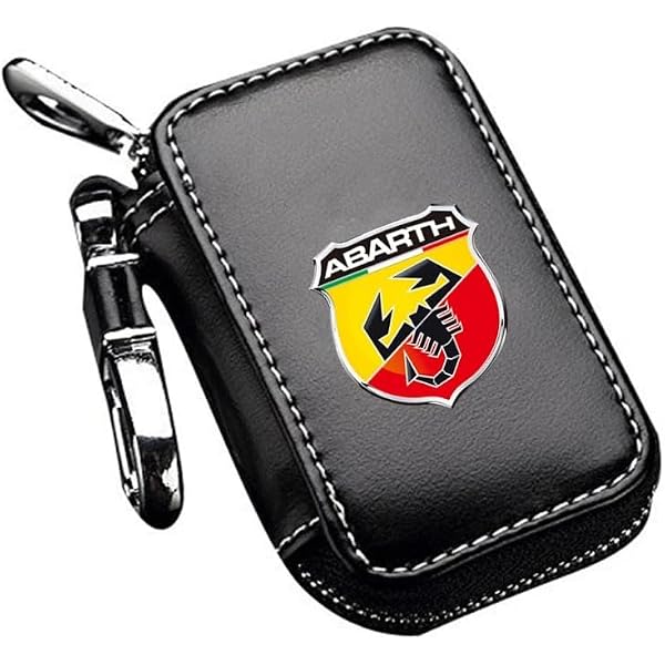 Porte-Clés Key Ring ABARTH Logo Scorpion Rouge, 4 X 3,2 Cm - 6