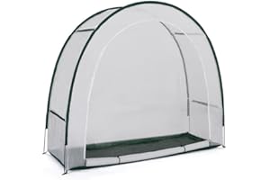 TERRE JARDIN - Wintergewächshaus, 4 Jahreszeiten Halbmond - überwinterungszelt für Pflanzen 200 x 80 x 170 cm - Verstärkte wasserdichte Plane - pflanzenschutz Winter - Einfache Montage - Robust