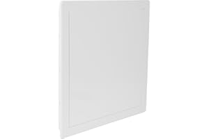 Repa Market 300 x 300 mm Plasterboard Access Panel – White Plastic Inspection Hatch for Walls & Ceilings, Bath Panel & Fuse Box Cover Cabinet, Access Hatch, Easy Install for Plumbing & Electrical