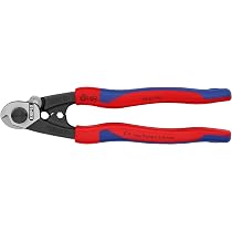 Standard Grippers Tiカット（190） KNIPEX Wire Rope Cutter Forged with Multi-Component Handles 190 mm