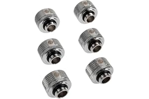 Raijintek Anschluss PELIAS D161806, 16mm - 6er-Pack, Silber