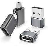 Elebase USB to USB C Adapter&Type C Male to 3.0 Female Charger 4P,Thunderbolt 4 to Type A OTG Converter for iPhone 12 13 14 1