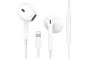 KUPRO For iPhone Headphones [MFi Certified] In-Ear Wired HiFi Stereo Noise Isolating Sound Earbuds Earphones with Microphone & Volume Control Compatible with iPhone 14/14 Pro/14 Pro Max/13/12/11/SE/XR/X/8/7