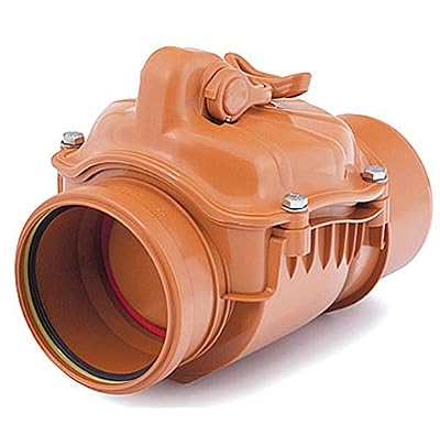 plumbing4home Horizontal plastique PVC eaux usées chèque de vidange clapet anti-retour remous empêché 110mm