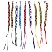 Produktbild 9 Stück Freundschaftsbänder Knöchel Fußkettchen Armband Hippie Boho Schmuck Geschenk zufällige Farbe