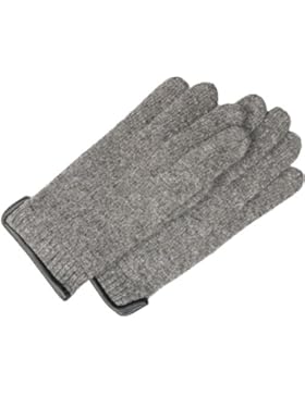 Winterhandschuhe SVEA von EEM für Damen, hergestellt aus 100% Schurwolle mit ledernem Saum