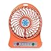 Produktbild iprotect Mini USB Ventilator mit Batterie tragbarer Standventilator mit Micro USB Aufladekabel in Orange