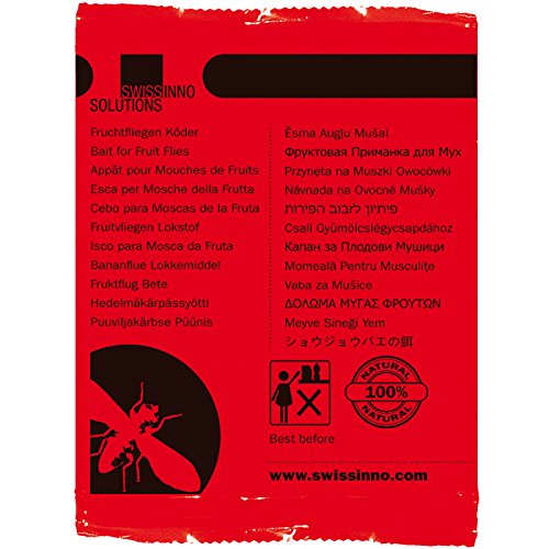 SWISSINNO 1 237 231 Natural Control Fruchtfliegenfallen inklusiv Köder - 3