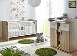 TICAA Babyzimmer „Nico“ 2-teilig Sonoma-Weiß - 2
