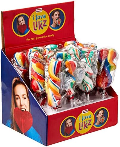 HollandFoodz Partypops Mini Stripy Pops Lollypops Set, 24-Piece