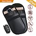Produktbild Carloo 2 Stück Amteker Strahlenschutz Tasche für Keyless Schlüssel, RFID Schutztasche Autoschlüsseletui, Faradaysche Tasche, Wifi/GSM/LTE/NFC Blocker (2 Stück, Schwarz)