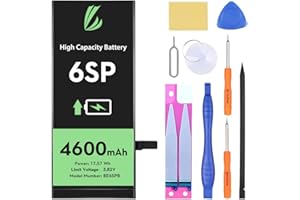 ‎LL TRADER LL Trader Akku für iPhone 6S Plus, 4600 mAh, Lithium-Ionen-Akku, hohe Kapazität, mit Allen Reparaturwerkzeugen