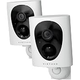 VIRTAVO 2K Wireless Battery Powered Outdoor / Indoor WiFi Camera, Starlight Colour Night Vision, Alarm Camera, PIR Detection,