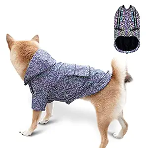 Youmi Reflective Dog Clothes, Lightweight High Visibility with Adjustable Srtap, Reflective Dog Coat with Leash Hole for Medium Dogs, Reflective Material to Keep Dogs Safe While Walking?M?