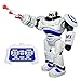 Produktbild SGILE Groß Ferngesteuerter Roboter Spielzeug für Kinder, Intelligente Programmierung RC Roboter mit LED Licht und Musik, RC Spielzeug für Kinder Unterhaltung Kindergeschenk Blau